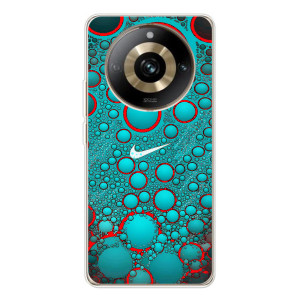 Силиконовый Чехол на Realme 11 Pro 5G с картинкой Nike – Найк зеленый
