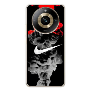 Силиконовый Чехол на Realme 11 Pro 5G с картинкой Nike – Nike дым