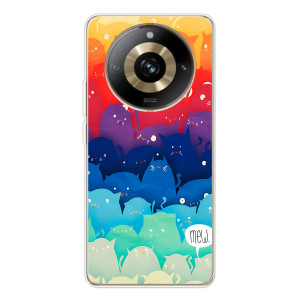 Силіконовий чохол з котиком для Realme 11 Pro 5G – Mew