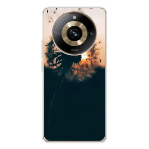 Силиконовый Чехол с одуванчиками на Realme 11 Pro 5G – Красивый одуванчик