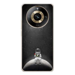 Силиконовый Чехол с принтом "Космонавты" на Realme 11 Pro 5G – Космонавт романтик