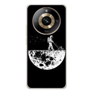 Силиконовый Чехол с принтом "Космонавты" на Realme 11 Pro 5G – Космонавт