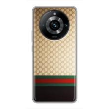 Чехлы Бренд GUCCI для Realme 11 Pro Plus – Фон Гуччи