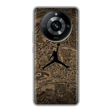 Чохли для Realme 11 Pro Plus - з картинкою JORDAN (AlphaPrint) (Logo Jordan)