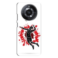 Чехлы с принтом Спортивная тематика для Realme 11 Pro Plus – Волейболист