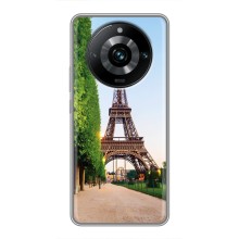 Чохол Ейфелева Вежа Realme 11 Pro Plus - (AlphaPrint) (Дорога до Парижу)