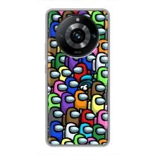 Чохли Амонг Ас для Realme 11 Pro Plus (AlphaPrint) (Убитий)
