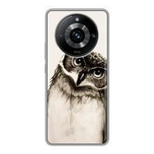 Чохол з пташками на Realme 11 Pro Plus (VPrint) (Сова)