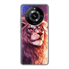 Чохол з картинкою ЛЕВ для Realme 11 Pro Plus (VPrint) (Красочний Лев)