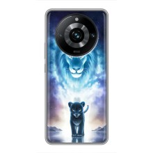 Чохол з картинкою ЛЕВ для Realme 11 Pro Plus (VPrint) (Маленький лев)
