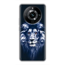 Чохол з картинкою ЛЕВ для Realme 11 Pro Plus (VPrint) (Синій Лев)