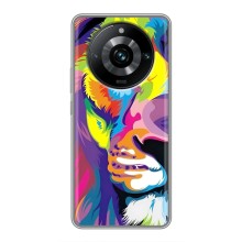 Чохол з картинкою ЛЕВ для Realme 11 Pro Plus (VPrint) (Яскравий Лев)