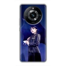 Чохли Венсдей на Realme 11 Pro Plus Уенсдей (AlphaPrint) (Венздей з парасолькою)