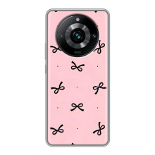 Чехол банты для Realme 11 Pro Plus – Черные бантики