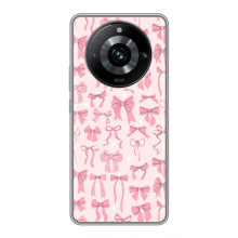 Чехол банты для Realme 11 Pro Plus – Фон бантики