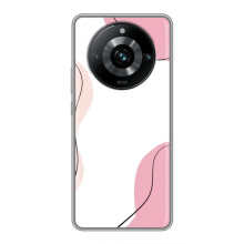 Чохол квітковий дизайн для Realme 11 Pro Plus – Рожевий фон