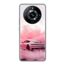 Чехол с авто Порше для Realme 11 Pro Plus – Розовый Порше