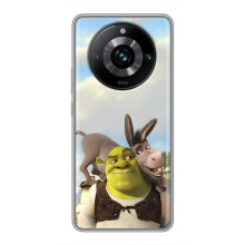 Чехол с мультфильмом Шрек на Realme 11 Pro Plus – Шрек и осел