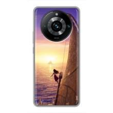 Чехол с мультфильмом Моана Realme 11 Pro Plus (Моана в море)