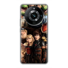 Чехол как приручить дракона на Realme 11 Pro Plus (Персонажи дракона)