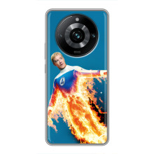 Чехол с принтом Фантастическая четверка для Realme 11 Pro Plus – Человек-Факел