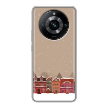 Новорічні, Святкові Чохли для Realme 11 Pro Plus - 2024 год (Зимове місто)