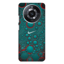 Силиконовый Чехол на Realme 11 Pro Plus с картинкой Nike (Найк зеленый)