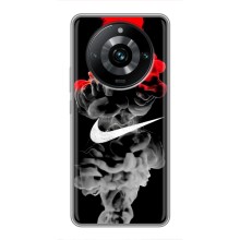 Силиконовый Чехол на Realme 11 Pro Plus с картинкой Nike (Nike дым)