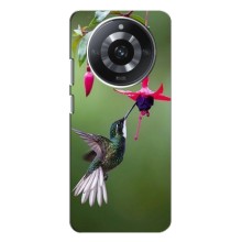 Силіконовий бампер з птичкою на Realme 11 Pro Plus – Калібрі