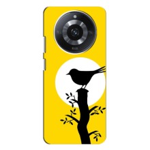 Силіконовий бампер з птичкою на Realme 11 Pro Plus