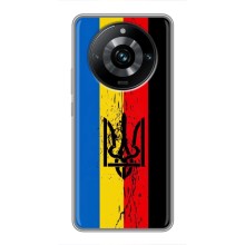Украинские Чехлы для Realme 11 Pro Plus с картинкой УПА (AlphaPrint) (Прапор УПА)