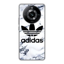 Чехлы Адидас для Realme 11 Pro (AlphaPrint) (Адидас на мраморе)