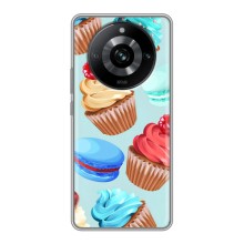 Чехлы с Фруктами для Realme 11 Pro (VPrint) (Кексики)