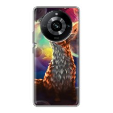 Чехлы с картинкой Лисички для Realme 11 Pro (VPrint) (Лисица в космосе)