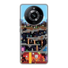 Чехол Майнкрафт на Realme 11 Pro (AlphaPrint) Minecraft (фон Minecraft)