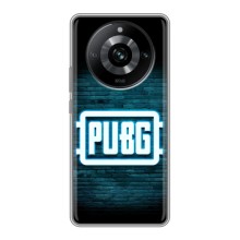 Чехол PUBG для Реалми 11 Про (AlphaPrint) (Лого PUBG)