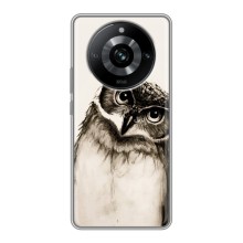 Чехол с птицами на Realme 11 Pro (VPrint) (Сова)