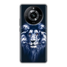 Чехол со Львом для Realme 11 Pro (VPrint) (Синий Лев)