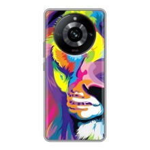 Чехол со Львом для Realme 11 Pro (VPrint) (Яркий Лев)