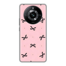 Чехол банты для Realme 11 Pro – Черные бантики