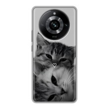 Чехол с рисунком кот на Realme 11 Pro (Пара котов)