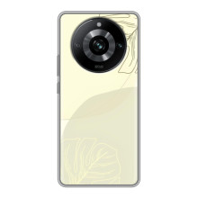 Чохол квітковий дизайн для Realme 11 Pro – Зелений фон