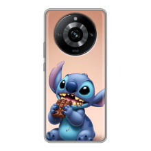 Чехол с рисунком Стич для Realme 11 Pro – Стич с шоколадом