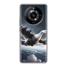 Чехол с мемом Тралалело тралала на Realme 11 Pro (Бомбардини гусини)