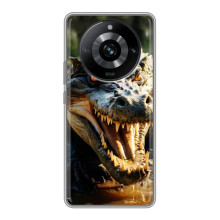 Чехол с картинкой «Хищники» для Realme 11 Pro – Крокодил