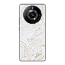 Мраморный чехол на Realme 11 Pro (VPrint) (Белый мрамор)