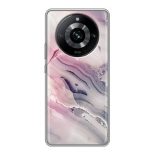 Мраморный чехол на Realme 11 Pro (VPrint) (Пурпурный Мрамор)