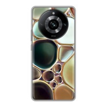 Мраморный чехол на Realme 11 Pro (VPrint) (Радужный Мрамор)