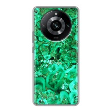 Мраморный чехол на Realme 11 Pro (VPrint) (Салатный Мрамор)