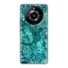 Мраморный чехол на Realme 11 Pro (VPrint) (Зеленый мрамор)